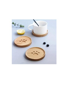 Minimalist Classic Modern Wooden <b>Round</b> Beverage Coaster <b>for</b> <b>Dining</b> <b>Table</b> Decor with Durable Build and Home Use - Product Image 6