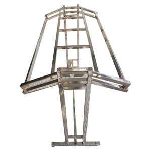 Expositor de Ropa Metálico Moderno Bros, Plegable, Portátil, Resistente, con Niveles, para Exhibición de Prendas en Tiendas - Product Image 6