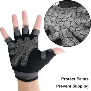 Breathable Workout <b>Gloves</b>, Full Palm Protection Grip Exercise <b>Gloves</b> for Men and Women Weightlifting Yoga Fitness Gym - Product Image 2