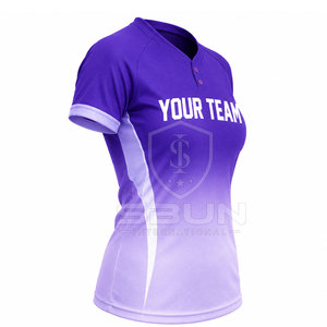 Maillot de softball personnalisé imprimé pour l'été – Respirant, écologique, pour équipe sportive, à manches courtes, pour entraînement et matchs - Product Image 3