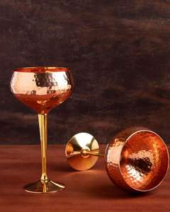 Coupe moderne en cuivre plaqué or rose pour verres, anti-fuite, compatible lave-vaisselle, gobelets de luxe pour toast de mariage pour les amoureux - Product Image 4