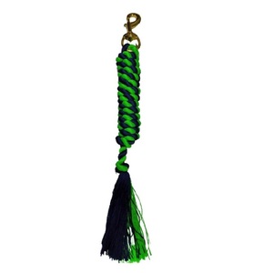 Corde de laisse pour cheval en coton coloré, tressée à la main, confortable, avec mousqueton en métal nickelé ou laitoné. - Product Image 5