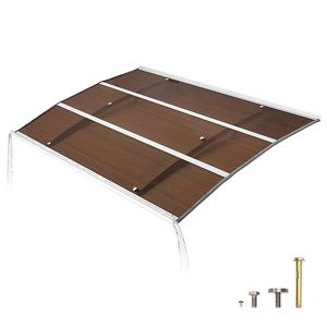 Tende da Sole per Porte Esterne 39 x 59 Pollici con Staffa Metallica, Protezione da Pioggia, Neve e Sole per Ingressi - Product Image 1