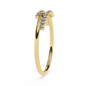 925 Sterling Silver Zircon Open <b>Ring</b> Gold Plated Double Layer <b>Adjustable</b> Wedding Party Jewelry for Women - Product Image 2
