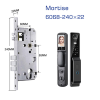 Serrure de porte intelligente 3D avec reconnaissance faciale et empreinte digitale, contrôle à distance Tuya Cloud WiFi, sonnette numérique, accès par carte-clé et mot de passe en aluminium