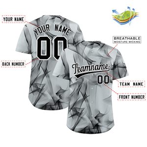 Maillots de baseball personnalisés sublimés respirants avec nom de l'équipe, logo et numéros - Unisexe, col en V, couleurs et tailles personnalisées - Product Image 3