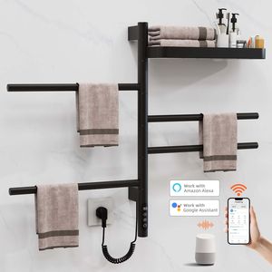 SIOYIE Scaldasalviette Elettrico Intelligente da Parete Girevole con Barre Orientabili e Timer Smart per Bagno - Product Image 3