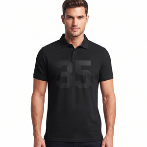 Polo de Golf para Hombre de Manga Corta, Premium, Transpirable, de Poliéster, de Alto Rendimiento, 100% Algodón - Product Image 1