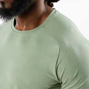 Camiseta Deportiva de Secado Rápido, Cuello Redondo, Informal, para Entrenamiento, Camiseta de Compresión al por Mayor, Ropa Deportiva para Hombre, Gimnasio, Fitness - Product Image 5