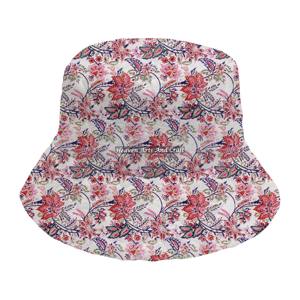 Chapeau Bob en Coton Matelassé Imprimé à la Main de Haute Qualité, Chapeau de Pêcheur, Protection Solaire Estivale, Chapeau en Tissu Matelassé de Haute Qualité - Product Image 5