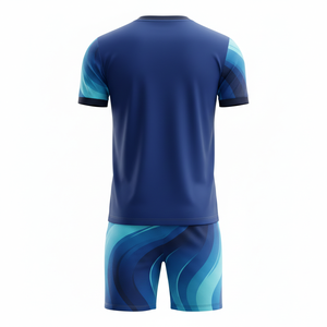 ชุดฟุตบอลแบบยูนิเซ็กซ์พร้อมกางเกงขาสั้น ผ้าพรีเมียม ชุดสองชิ้น ชุดฝึกซ้อมฟุตบอล ชุดกีฬาแบบซับลิเมชั่นสั่งทำได้ - Product Image 2