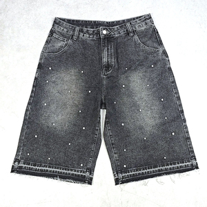 Vêtements d'extérieur pour hommes, vintage, 100% coton, avec strass, short de haute qualité, anti-rides, séchage rapide, respirant, léger, très vendu - Product Image 1