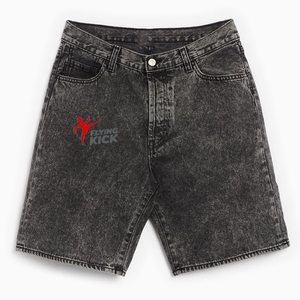 Custom Men's Denim Shorts High Street Style Comfortable Breathable Material Solid Anti Wrinkle Various Sizes Men's Denim - Product Image 1