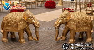 Escultura de Elefante para Boda Real, Decoración de Boda de Tamaño Real, Estatua de Elefante de FRP Natural, Decoración de Elefante para Entrada, EE. UU. - Product Image 5