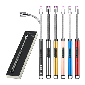 Briquet électronique écologique durable en gros, personnalisé, vert, à plasma, USB, coupe-vent, en métal, pour cuisine et bougies - Product Image 4