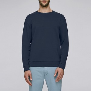 เสื้อสเวตเชิ้ตผ้าฝ้ายออร์แกนิกสำหรับผู้ชาย คอกลม เป็นมิตรต่อสิ่งแวดล้อม ด้านในเนื้อนุ่ม ใส่ได้ทุกวันในฤดูใบไม้ร่วงและฤดูหนาว - Product Image 1