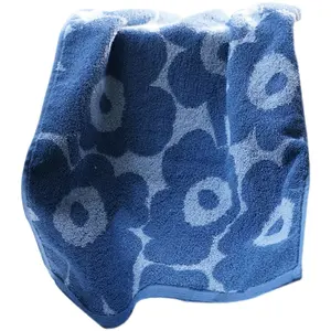 2024 new design high quality 100% cotton jacquard flower pattern super soft bath towel for home gift towel sets
