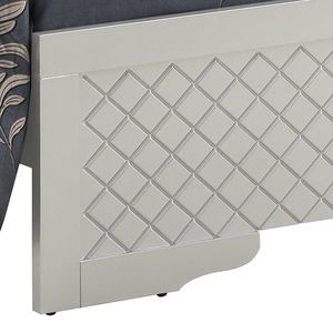 Cama Queen Verona G6700C QB3 Tapizada en Color Champán Plateado - Product Image 3