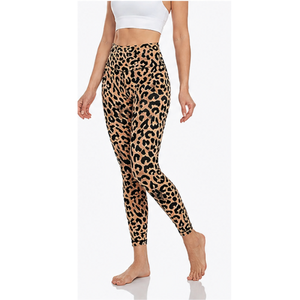 Leggings Deportivos de Cintura Alta con Estampado de Leopardo, Control de Abdomen, Compresión, Pantalones de Yoga, Ropa Deportiva para Mujer - Product Image 4