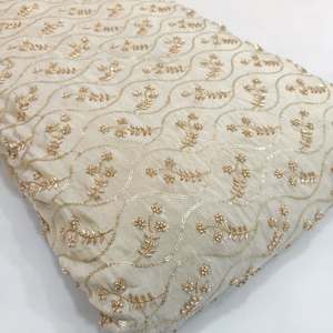 Tela de Seda Bordada con Cuentas de Calidad Premium, Exclusiva, para Decoración de Eventos y Fiestas, Venta al Por Mayor - Product Image 5