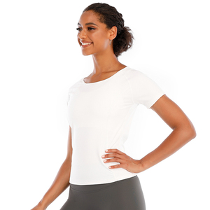 Custom Logo <b>Long</b> Sleeve Wourkout Seamless Compression <b>Tshirt</b> Woman Fast Dry T-shirts Womens Stretch Tops - Product Image 4