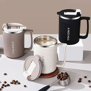 Double Wall Insulated Outdoor Adventure Cup Large Capacity Office Drinking Vessel Including Splash Proof Cover - Product Image 3