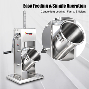 Nouvelle machine à saucisses et à garnir manuelle Welldone de 5 L en acier inoxydable de qualité alimentaire avec certification CE pour usage commercial - Product Image 3