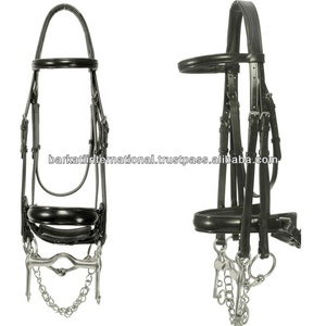 Double bride de cheval en cuir de qualité supérieure Halters de haute qualité - Product Image 3