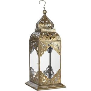 Portavelas de Oro Hecho a Mano, Linterna Marroquí Moderna de Metal, Linternas de Ramadán, Artículos de Decoración para el Hogar, Ideas de Regalo para Eid - Product Image 2