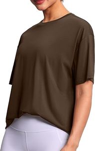 เสื้อยืดสตรีทแวร์โลโก้แบบกำหนดเอง เสื้อยืดผ้าฝ้ายทรงหลวมสำหรับผู้หญิง เสื้อยืดคอกลมโอเวอร์ไซส์สุดหรูสำหรับผู้หญิง - Product Image 4