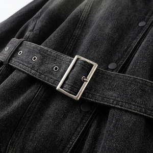 แฟชั่นใหม่ราคาถูก เสื้อแจ็คเก็ตยีนส์ผู้หญิงมีฮู้ด ทรงหลวม ไซส์ใหญ่ - Product Image 4
