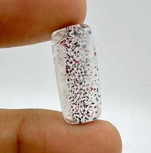 Cabochon de pierre précieuse Super Seven naturelle de 13,00 carats, cabochon Super Seven de bonne qualité pour la fabrication de bijoux, taille 25x11x5 mm, vente en gros - Product Image 2