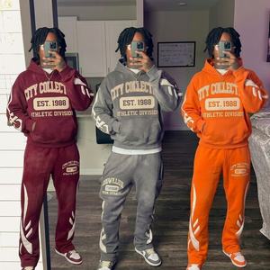 เสื้อฮู้ดดี้พรีเมียมสั่งทำพิเศษ สีน้ำตาล ไซส์ใหญ่ ผ้าคอตตอนหนา 400gsm สไตล์สตรีทแวร์ ทรงไหล่ตก แบบยูนิเซ็กส์ เสื้อสเวตเชิ้ตเปล่าไม่มีลาย - Product Image 2