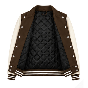OEM Customizable Men's Varsity <b>Jacket</b> with Stand Collar Front Logo Eco-Friendly Breathable Winter <b>Jacket</b> High Quality Wholesale - Product Image 6