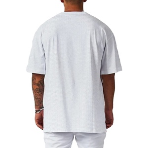 เสื้อยืดโอเวอร์ไซส์ทรงบ็อกซี่ พิมพ์ลายกราฟิก ผ้าฝ้าย 100% หนัก 220 กรัม สำหรับผู้ชาย สไตล์สตรีทแวร์ - Product Image 3
