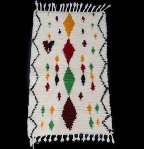 Tapis marocain moderne de luxe noué à la main en coton, taille personnalisable, rembourré, résistant aux taches, pour salon, hôtels, prière - Product Image 3