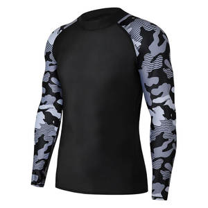 ผ้าเนื้อบางเบา ผู้จัดจำหน่ายที่ดีที่สุด คุณภาพสูง ระบายอากาศได้ดี เสื้อแขนยาวสำหรับออกกำลังกาย ยอดขายดี เสื้อผ้าออกกำลังกายสำหรับผู้ชาย เสื้อรัชการ์ด - Product Image 1