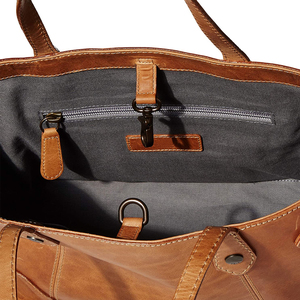 Fashionable Genuine Leather Tote <b>Bag</b> For <b>Men</b> & Women Large Capacity Cowhide Handbag Multi-functional Briefcase & <b>Shoulder</b> <b>Bag</b> - Product Image 2