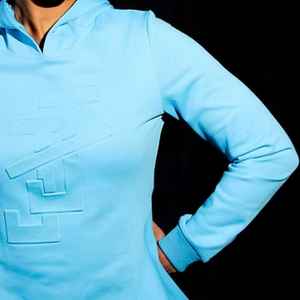 Sudadera con capucha de mujer Jack and Jill con relieve, estilo peplum, manga larga, informal, elegante, con cintura ajustada, top de moda - Product Image 5