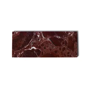 Plateau rectangulaire en marbre zèbre rouge, pierre naturelle, plateau de service décoratif, décoration de luxe pour la maison - Product Image 3