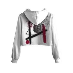 Sudadera Corta con Estampado Galaxy Raven para Hombre, Sudadera con Capucha, Ropa Urbana de Otoño, Impresión por Sublimación, Tejido de Punto, 100% Poliéster - Product Image 4