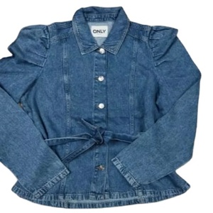 เสื้อเชิ้ตผ้าฝ้ายเดนิมความยาวปานกลางสำหรับผู้หญิง สไตล์หวาน ระบายอากาศได้ดี แขนปกติ ทรงปกติ เปิดหลัง สวมใส่สบาย เหมาะสำหรับฤดูใบไม้ผลิและฤดูใบไม้ร่วง - Product Image 4