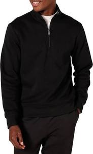 Sweat-shirt long chaud pour homme, coupe ajustée, col montant, quart de zip, hiver, 100% coton molletonné, imperméable, imprimé - Product Image 3