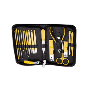 High Quality 16pcs Stainless Steel 5 in 1 <b>Nail</b> Clippers Manicure & Pedicure Set Travel <b>Case</b> <b>Nail</b> Care Kit Child Use - Product Image 5