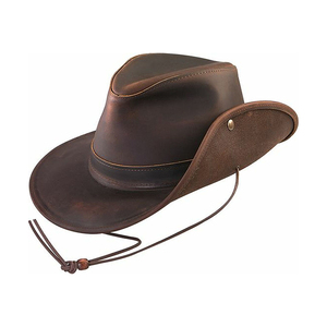 Chapeau de cowboy en cuir pour hommes et femmes, chapeau de sport occidental personnalisé, réglable, fabrication OEM ODM, personnalisation de la marque - Product Image 1
