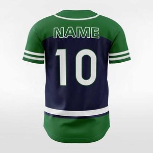 Custom Unisex Button <b>Baseball</b> Jersey 100%Polyester Sublimated Printed Solid Quick Dry Moisture Wicking Breathable Plus Size - Product Image 3