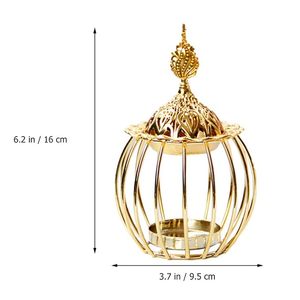 Handmade <b>Gold</b> Metal Decorative Bird Cage Candle Holder <b>Lantern</b> Tabletop Centerpiece Home Decor - Product Image 6
