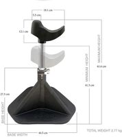 Support de sabot réglable en acier inoxydable robuste et réutilisable pour chevaux, outil de fermeur professionnel Tegra