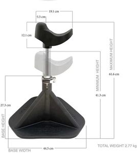 Support de sabot réglable robuste pour chevaux, support de sabotage avec poteau de maintien, outil professionnel de fermeuse pour l'entretien et la coupe des sabots CE - Product Image 3