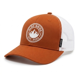 Casquette de baseball structurée pour homme en 100 % coton, 5 panneaux, visière incurvée, bicolore, rayée, avec logo brodé en 3D, modèle vierge, vente en gros - Product Image 3